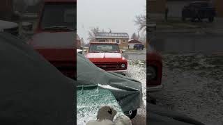 Spring time hail in the Rockies