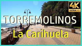 Playa de la Carihuela - Torremolinos - Málaga [4K 60 fps] Costa del Sol🌞 21-03-2021 WALKING TOUR