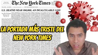 Pandemia: la portada más triste del New York Times | EE.UU. cerca de los 100 mil muertos