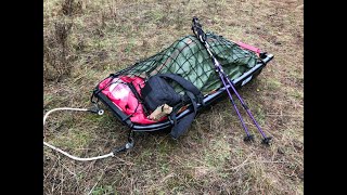 Snowless Overnight Campout in a Slarp Shelter, & New Gear Testing