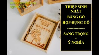 Thiệp chúc mừng sinh nhật người yêu đẹp| Mẫu 5,6,7,8| Thiệp gỗ đẹp tặng bạn gái, bạn trai, vợ, chồng