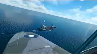 SPITFIRE LOW FLYING DOWN THE NORTHEAST COAST MSFS2020 VR OCULUS2