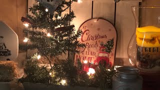 Christmas Kitchen Vignette | Farmhouse Christmas Kitchen