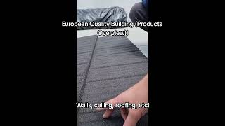 European Quality Building (Products Overview)! Walls, ceiling, roofing, etc! #dincel #lsb #steelbeam