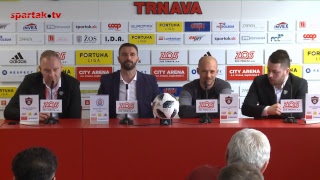 Tlačová konferencia po zápase FC Spartak Trnava - ŠK Slovan Bratislava