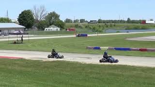 2024 New Castle Motorsports Park - Yamaha Light & Heavy Vintage Kart Race #2