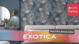 Тропическое декоративное панно в обоях Exotica