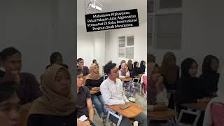 Serunya Menyimak Presentasi Mahasiswa Afghanistan di Universitas Muhammadiyah Palembang