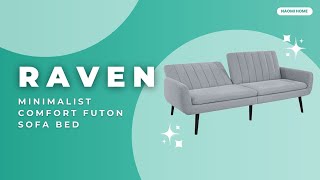 Affordable Ways to Elevate Your Home Decor: Naomi Home | Raven Futon Sofa Bed