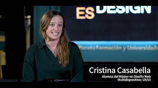 Cristina Casabella, alumna del Máster en Diseño Web Multidispositivo: UX/UI - Opiniones Esdesign