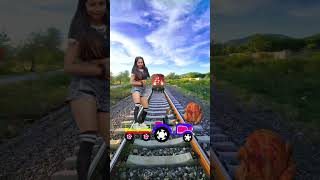 6 September 2024 to, train funny video dance girl to chicken and short vfx video,, viral, treding