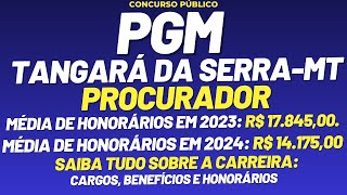 Procuradpr PGM Tangará da Serra-MT. Saiu edital com uma excelente remuneração.