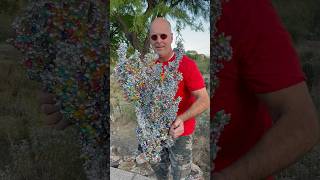 Massive sculpture from recycled aluminum poured in water beads #artist #sculpture