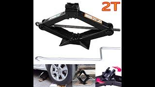 2 TON Heavy Duty Car Scissor Jack SUV/MPV Tire Repair Changing and Replacement For Hatchback & Sedan