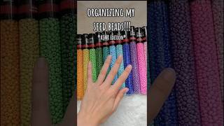 Seed beads ASMR!!! #bracelet #asmrsounds #satisfying #shorts