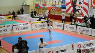 Krawców Alan   finał 1  Pinian _ "One World One Kyokushin" Limanowa 2016