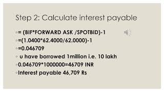 BORROWING AND INVESTMENT DECISION  FOREX SUMS