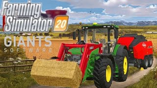 Farming simulator 20 ( Making, loading then selling straw's bales)