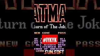 BATMAN - RETURN OF THE JOKER Menu Music and Opening Movie - NES Shorts #iykyk