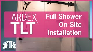 ARDEX TLT™ Shower w/ SystemOne Installation | Down Home Contracting