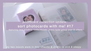 update | sort photocards with me & new binders! ☆ seventeen, bts, enhypen, viviz and more!