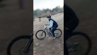 Sick drop on bike #biking #mtb #jump #bike #crash