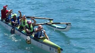 La course de va'a aux Sables d'Olonne