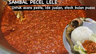 TERBARU RESEP CARA MEMBUAT SAMBAL PECEL LELE || Bisa jadi STOCK BULAN PUASA DAN IDE JUALAN