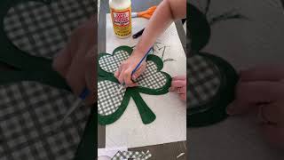 Dollar Tree Shamrock Wreath DIY