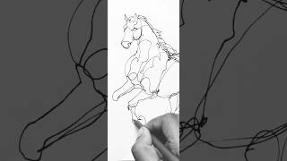 Draw a horse #art #sketch #drawing #shorts