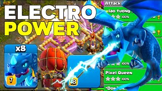 Unstoppable Power: TH16 Electro Dragon Wrecking Legend League Attacks!