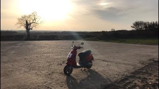 Piaggio Zip 50cc | POV Rideout 7 (backwards view)