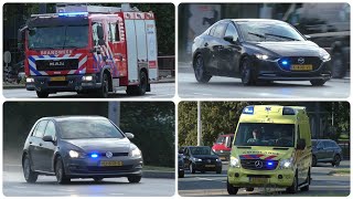 [Onopvallende] Politie Brandweer en Ambulances met spoed in Arnhem