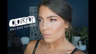 FULL FACE USING ONLY COLOURPOP MAKEUP | ONE BRAND TUTORIAL | COURTNEY WANDELOSKI