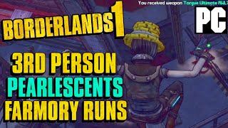 3rd person Pearlescent Knoxx Farmory runs w/grenade jumping Borderlands 1 GOTY enhanced PC ultrawide