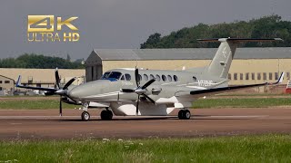 Beechcraft B300 Super King Air 350 Metrea Special Aerospace N772HP arrival RAF Fairford RIAT 2024