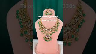 Price : 1550/- plus shipping#onegramgoldjewellery#necklaceset#mehandivictorian#fashionaccessories