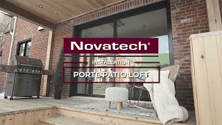 Installation de la porte patio Loft