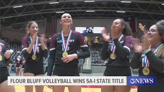 Flour Bluff Volleyball wins school's first team state title