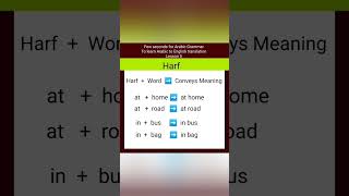 Lesson 5 | Harf | Arabic Grammar | Ad-Duha