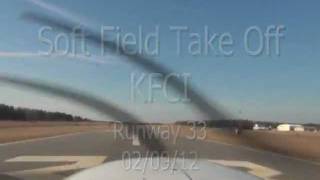 Cessna 172 Soft Field Take Off from Chesterfield