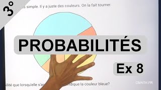 Exercice 8 : calcul de probabilité avec une roue qui tourne