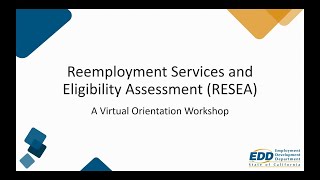 RESEA Virtual Orientation