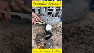 Safety shoe quality testing#steeltoeshoes0266KV #sneakers #safetyfootwear