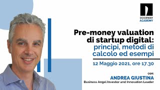 Doorway Academy - Pre-money valuation di startup digital: principi, metodi di calcolo ed esempi