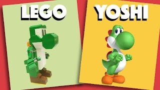 LEGO - Yoshi - Stop motion Build (How to Build)