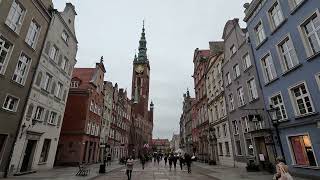 Gdansk center in Autumn and Relaxing music