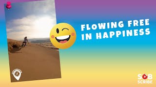 😲 Flowing Free In Happiness | Sandboarding Tricks 🔥 ADVENTURES FEVER #shorts @adventures fever