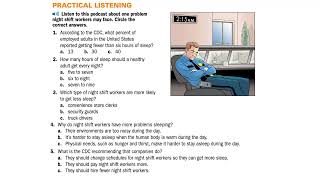 Practical listening | Listen and circle the correct answers | with model answers