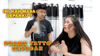 PRANK TATTOO WAJAH - REAKSI PACAR ?